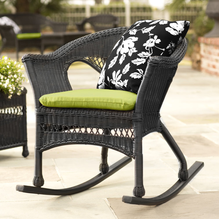 Plow & Hearth Wicker Outdoor Rocking Chair & Reviews Wayfair